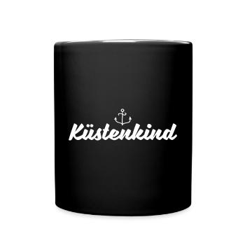 Küstenkind - Tasse einfarbig - Schwarz - Vorne