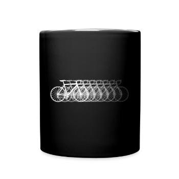 Rennrad Schatten Radsport Fixie Fahrrad - Tasse einfarbig - Schwarz - Vorne