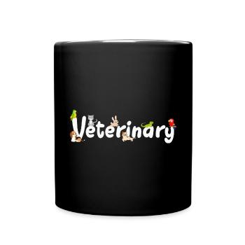 Veterinarian Veterinarian - Full Colour Mug - black - Front