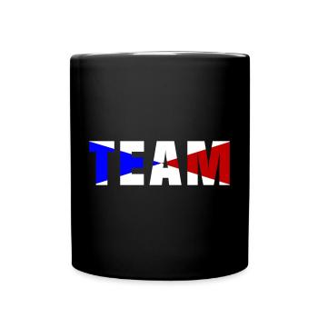 Équipe de France - Mug uni - noir - Devant