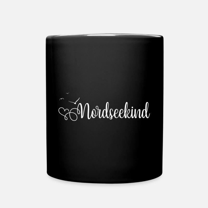 Nordseekind - Tasse einfarbig - Schwarz