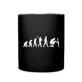 Programmer - Evolution - PC - Computer Scientist - Full Colour Mug - black - Front