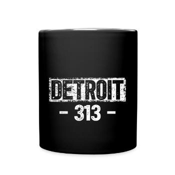 Detroit - Full Colour Mug - black - Front