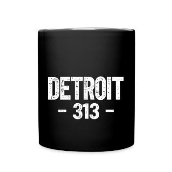 Detroit - Full Colour Mug - black - Front