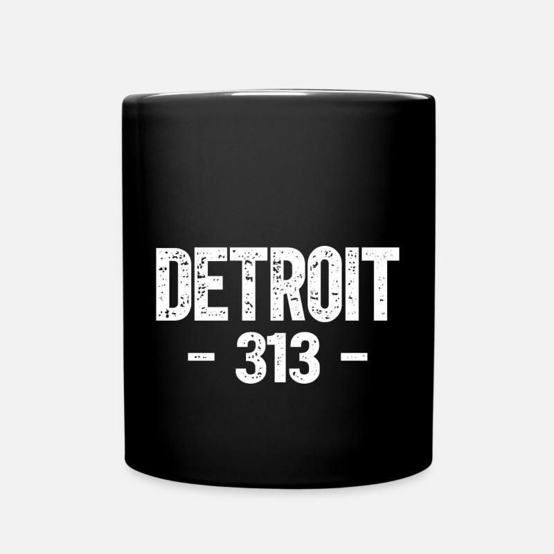 Detroit - Tasse einfarbig - Schwarz