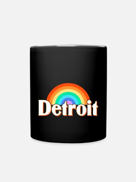 Detroit - Tasse einfarbig - Schwarz