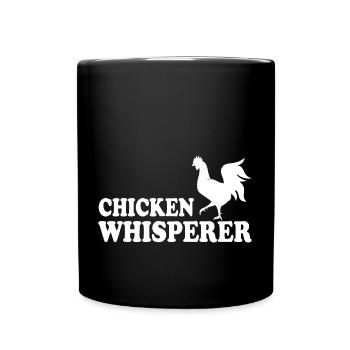 Hühnerflüsterer Chuchoteur de poulet - Mug uni - noir - Devant