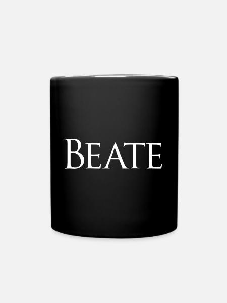 Beate white - Tasse einfarbig - Schwarz