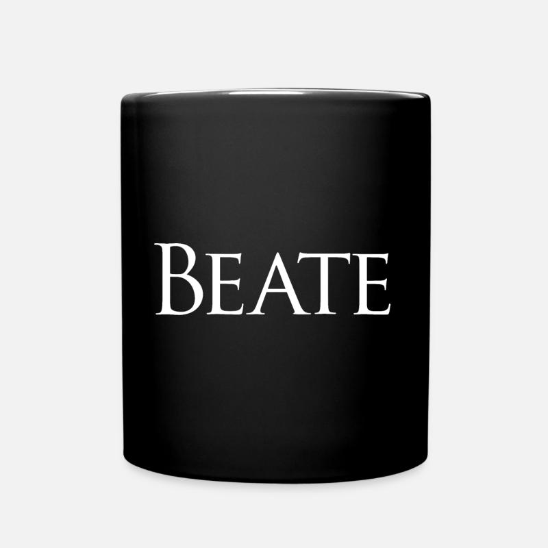 Beate white - Tasse einfarbig - Schwarz