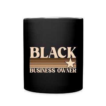 Black Business Owner - Full Colour Mug - black - Front