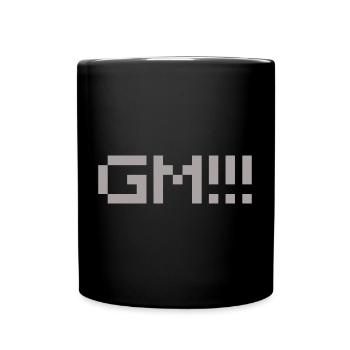 GM! Good Morning - Full Colour Mug - black - Front
