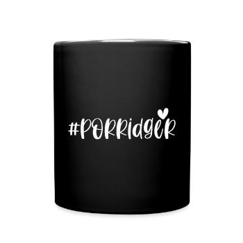 Porridge Porridge oatmeal oatmeal gift - Full Colour Mug - black - Front