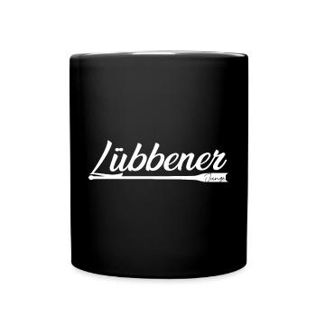 Lübbener Junge Design - Tasse einfarbig - Schwarz - Vorne