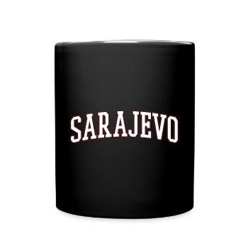 Lettres en gras de Sarajevo - Mug uni - noir - Devant