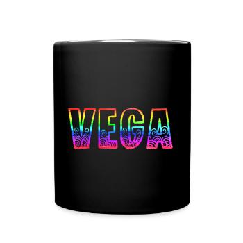 vega rs regenbogen - Tasse einfarbig - Schwarz - Vorne