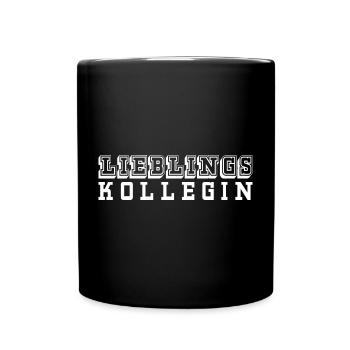 Lieblingskollegin Tshirt white - Tasse einfarbig - Schwarz - Vorne