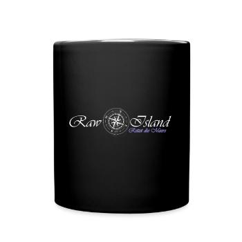 R A W @Island - Rettet die Meere - Tasse einfarbig - Schwarz - Vorne