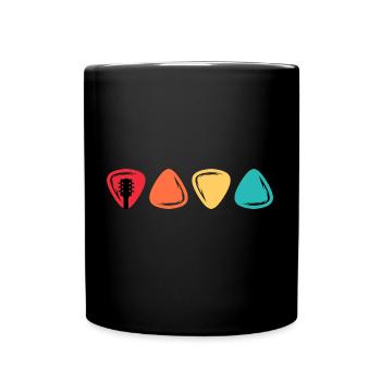 Guitare Instrument de Musique Retro Plectre Musicien - Mug uni - noir - Devant