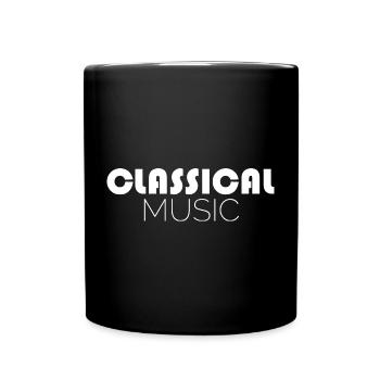 classical music musik musiker symbol Illustration - Tasse einfarbig - Schwarz - Vorne
