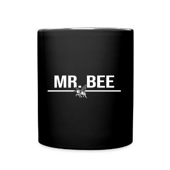 Hobbyimker Imker macht Honig Bienevolk - Tasse einfarbig - Schwarz - Vorne