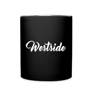Westside Westen West - Tasse einfarbig - Schwarz - Vorne