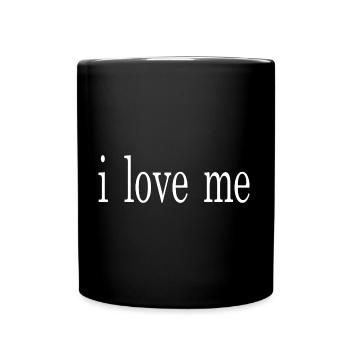 i love me - Tasse einfarbig - Schwarz - Vorne