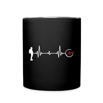Geocache Schnitzeljagd outdoor-life wandern - Tasse einfarbig - Schwarz - Vorne