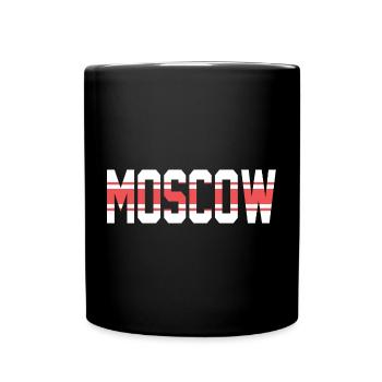 Moskau - Tasse einfarbig - Schwarz - Vorne