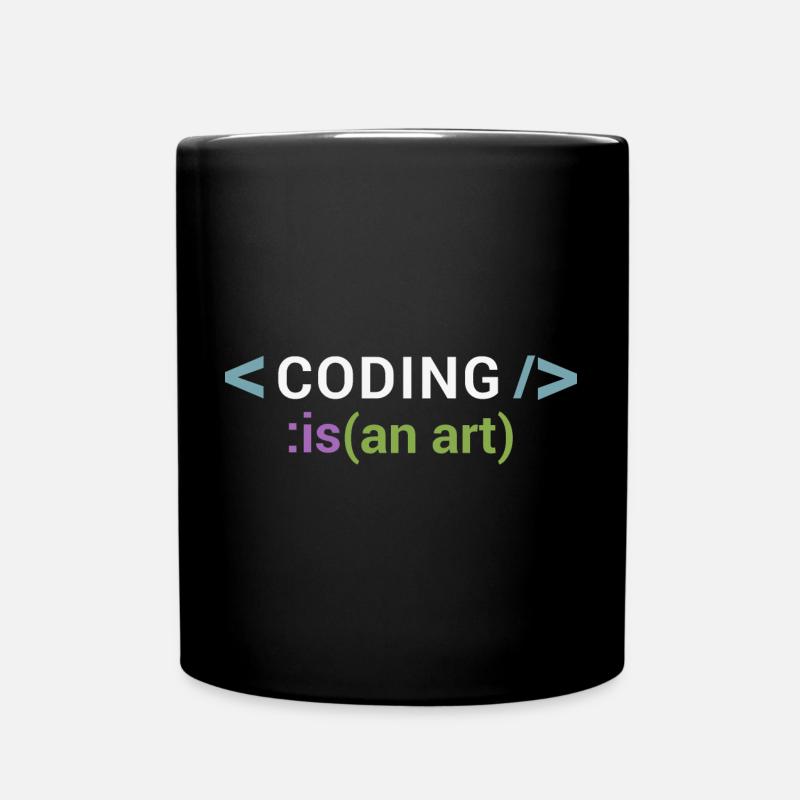 Coder est un art - Mug uni - noir