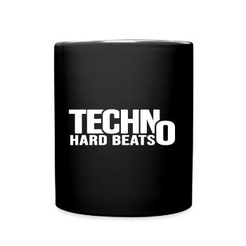 techno hard beats ravenation partypeople abfeiern - Tasse einfarbig - Schwarz - Vorne