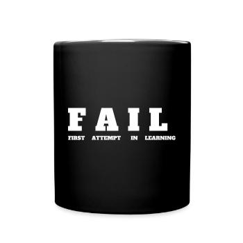 ÉCHEC - Première tentative d’apprentissage - T-shirt de motivation - Mug uni - noir - Devant