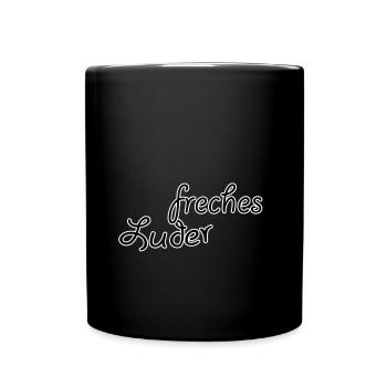 freches Luder - Tasse einfarbig - Schwarz - Vorne