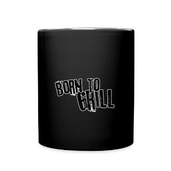 Born to grill - Full Colour Mug - black - Front