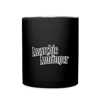 Anarchieanhänger - Tasse einfarbig - Schwarz - Vorne