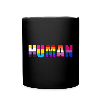 Drapeaux HUMAINS - Mug uni - noir - Devant