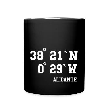 Alicante Costa Blanca Spain Coastal Town Holidays - Full Colour Mug - black - Front