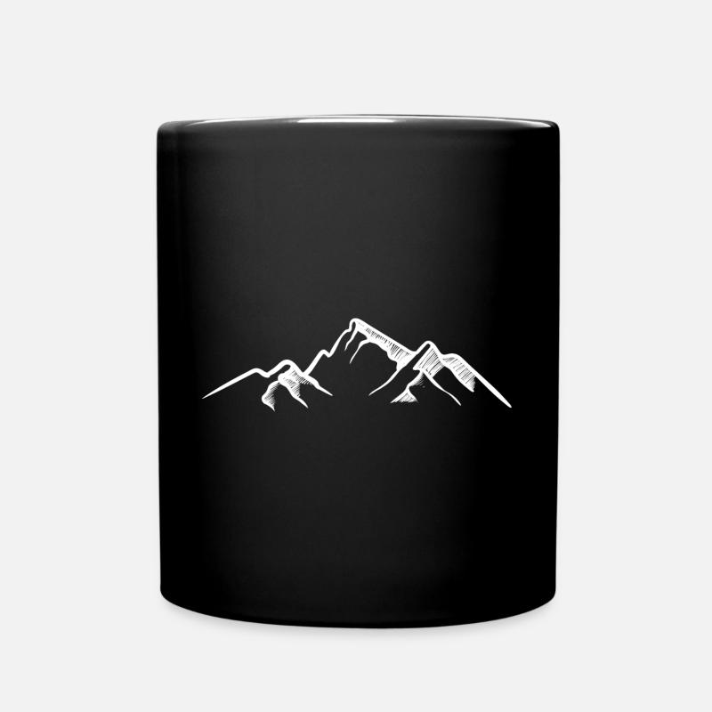 Montagnes - Mug uni - noir
