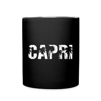 Capri Palmen Insel Italien - Tasse einfarbig - Schwarz - Vorne