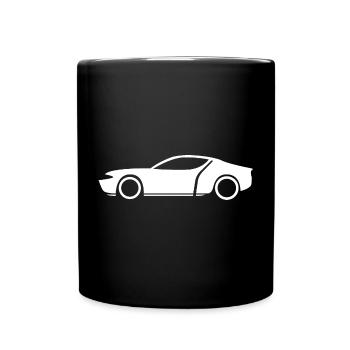 Icône Symbole de voiture Logo d’atelier Véhicule d’affaires - Mug uni - noir - Devant