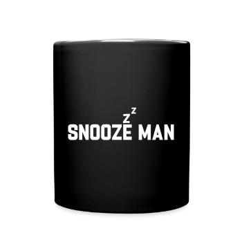 Late Riser Funny Snooze Man Nightshift - Mug uni - noir - Devant