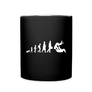Evolution of Judo - Tasse einfarbig - Schwarz - Vorne