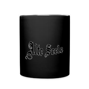 Alte Seele - Tasse einfarbig - Schwarz - Vorne