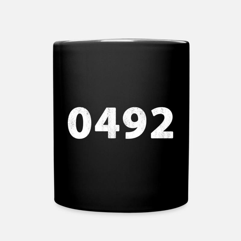 0492 Helmond Gemert Handel Elsendorp - Tasse einfarbig - Schwarz