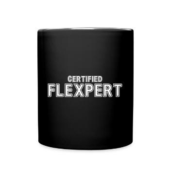 Certifié Flexpert Vêtements de sport Muscle Enthusiasts - Mug uni - noir - Devant