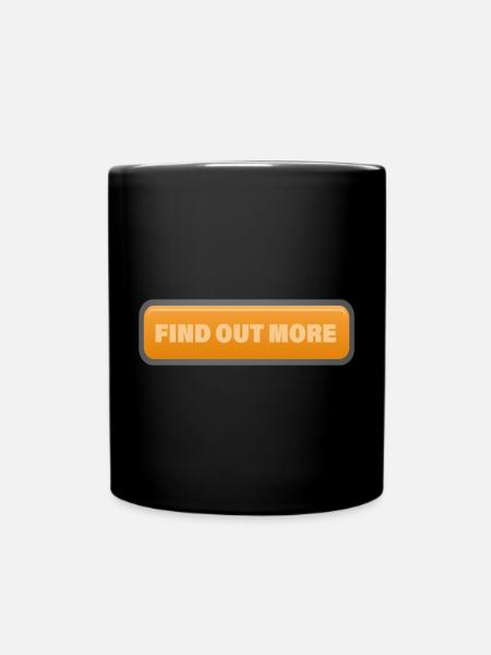 FIND OUT MORE - Tasse einfarbig - Schwarz
