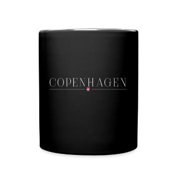 Ich liebe Kopenhagen - Tasse einfarbig - Schwarz - Vorne