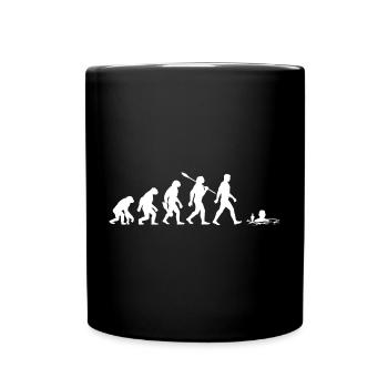 Evolution - Eisbader - Winterbaden - Eisbaden - Tasse einfarbig - Schwarz - Vorne