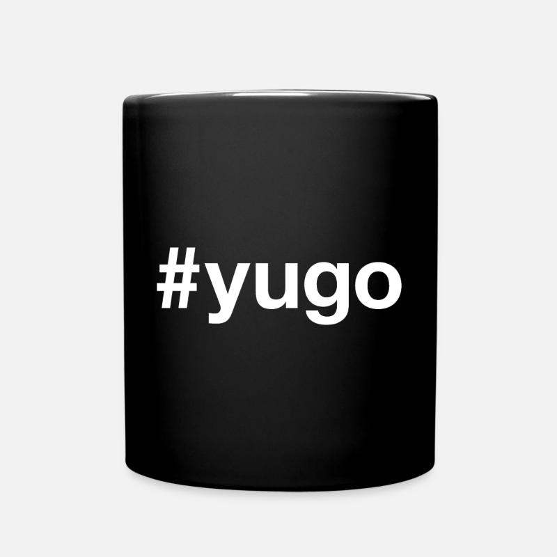 YUGO Yougoslavie Hashtag - Mug uni - noir