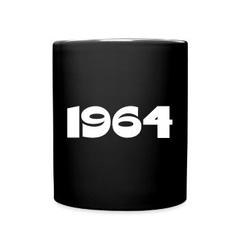 Personalize 1964 60th Birthday Template - Full Colour Mug - black - Front