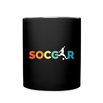 retro soccer Team Logo Mannschaft vintage icon - Tasse einfarbig - Schwarz - Vorne